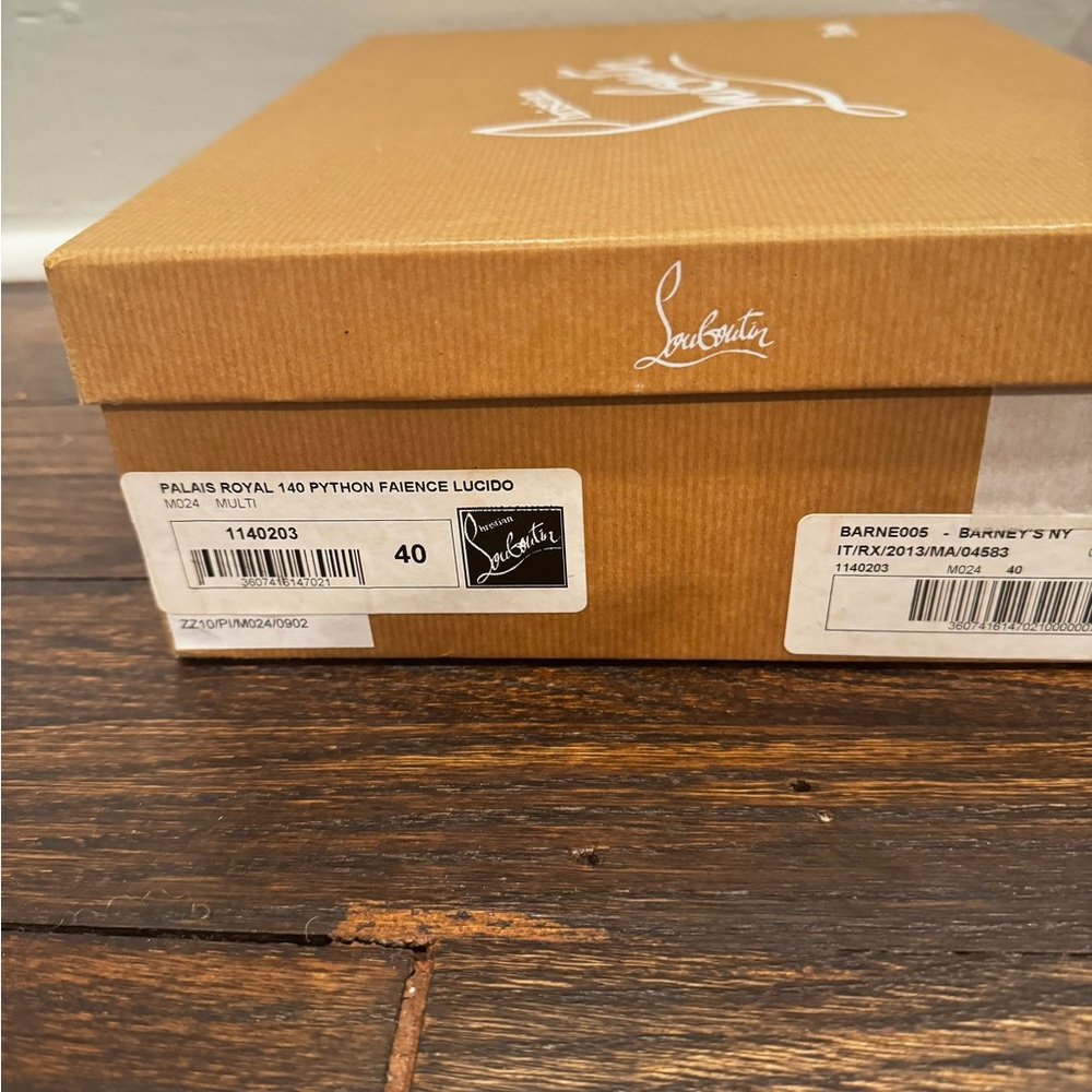 Christian Louboutin Multicolor 140 Python Faience… - image 6